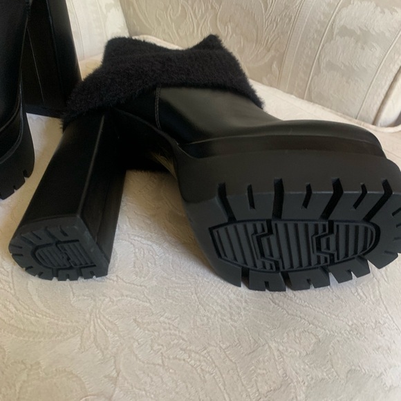 Dolls Kill Black Platforms Ankle Sock Boots BNIB - Picture 12 of 13